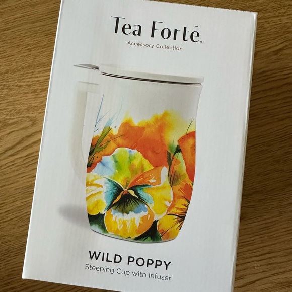 Forte Wild Poppy Steeping Cup with Infuser - Picture 1 of 8
